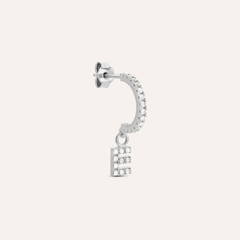 Mono Orecchino A Cerchio Silver Moments Argento Rodiato Cubic Zirconia - Mono Orecchino Donna | Stroili