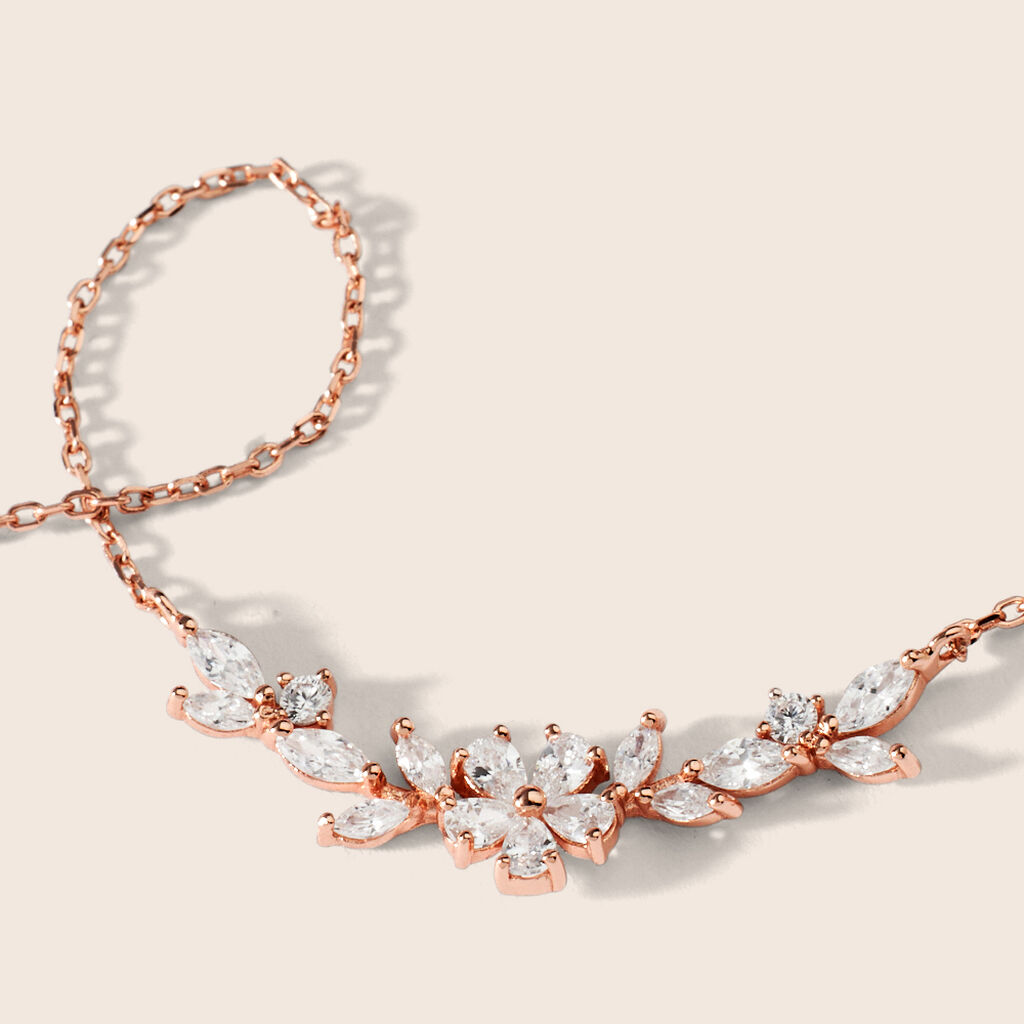 Collana Silver Elegance Argento Rosa Cubic Zirconia - Collane Donna | Stroili