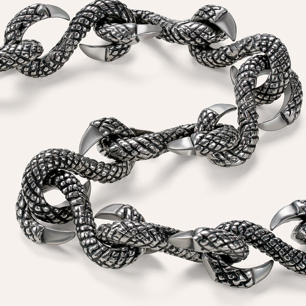 Bracciale Catena Man Code Acciaio Bicolore