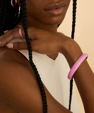 Bangle Lady Sweet Acciaio Dorato Cristallo