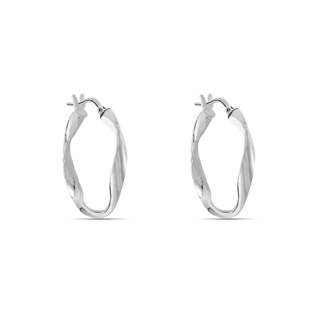 Orecchini A Cerchio Silver Collection Argento Rodiato - Orecchini a Cerchio Donna | Stroili