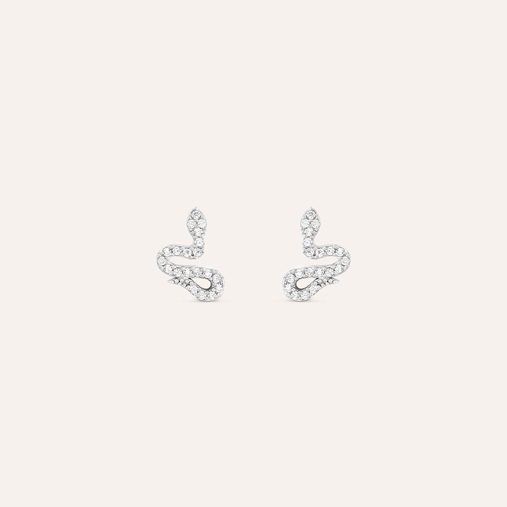 Orecchini Lobo Silver Moments Argento Rodiato Cubic Zirconia - Orecchini a Lobo Donna | Stroili