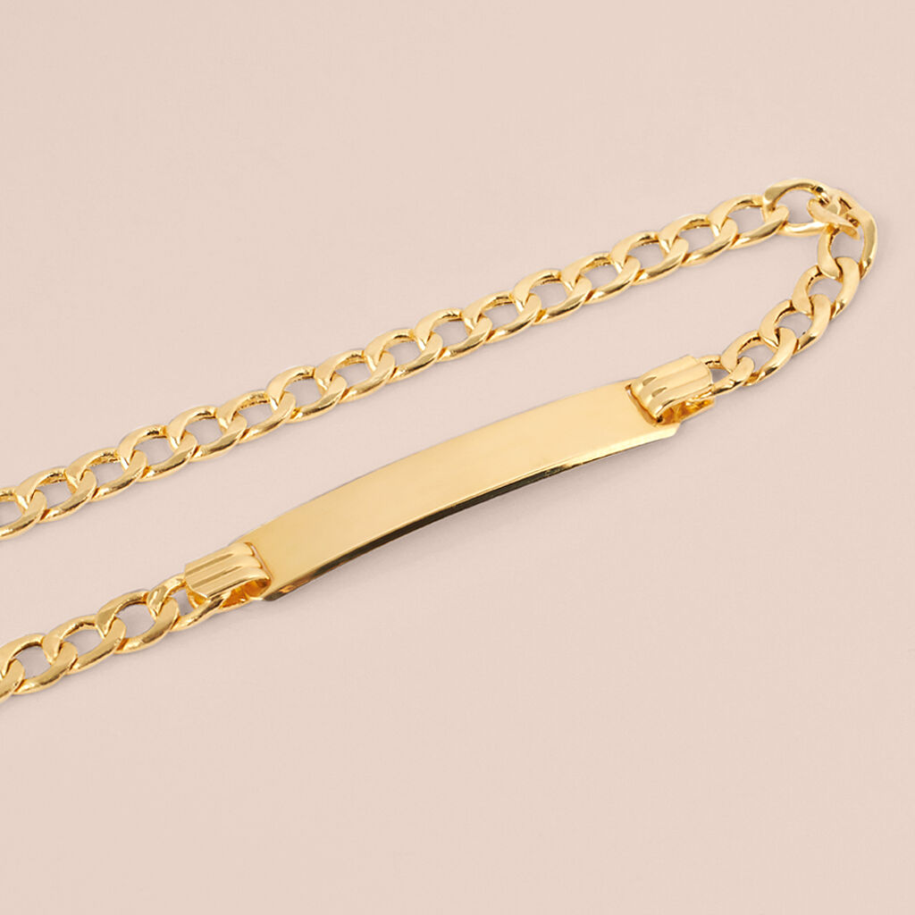 Bracciale Con Targhetta L'homme Or Oro Giallo - Bracciali Uomo | Stroili