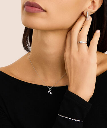 Anello Solitario Silver Elegance Argento Rodiato Cubic Zirconia