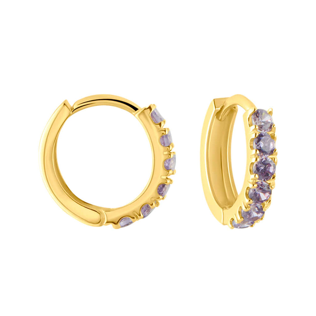 Orecchini A Cerchio Toujours Oro Giallo Cubic Zirconia - Orecchini a Cerchio Donna | Stroili