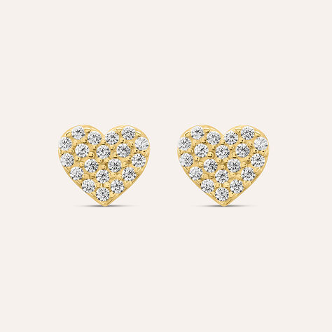 Orecchini Lobo Claire Oro Giallo Cubic Zirconia - Orecchini a Lobo Donna | Stroili