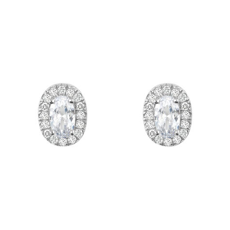 Orecchini Lobo Punto Luce Silver Elegance Argento Rodiato Cubic Zirconia - Orecchini a Lobo Donna | Stroili