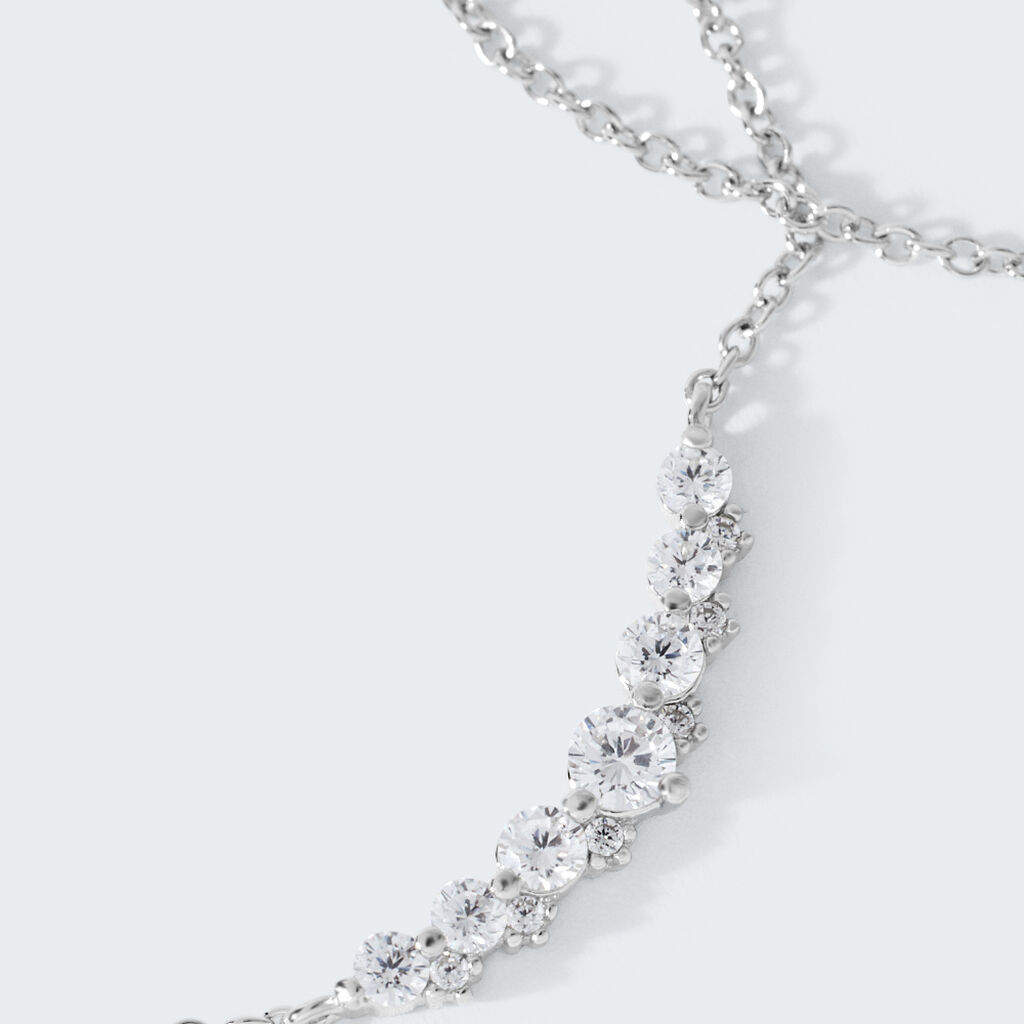 Collana Silver Elegance Argento Rodiato Cubic Zirconia - Collane Donna | Stroili