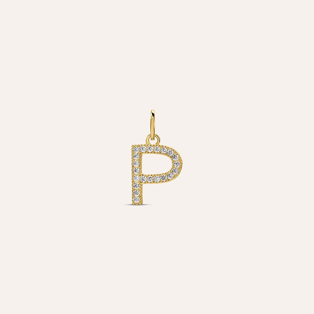 Pendente Po&egrave;me Oro Giallo Cubic Zirconia