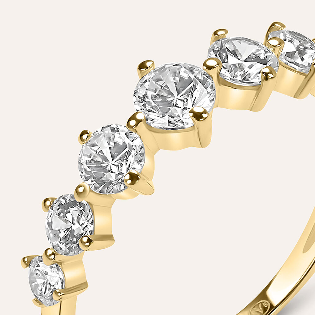 Anello Riviere Claire Oro Giallo Cubic Zirconia - Anelli Riviere Donna | Stroili
