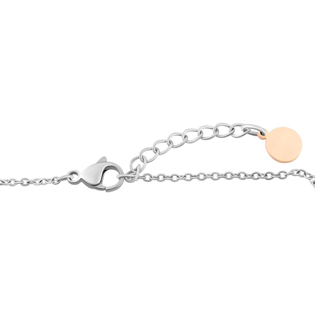 Bracciale Lady Chic Acciaio Bicolore Cuore e Cristalli - Bracciali Donna | Stroili