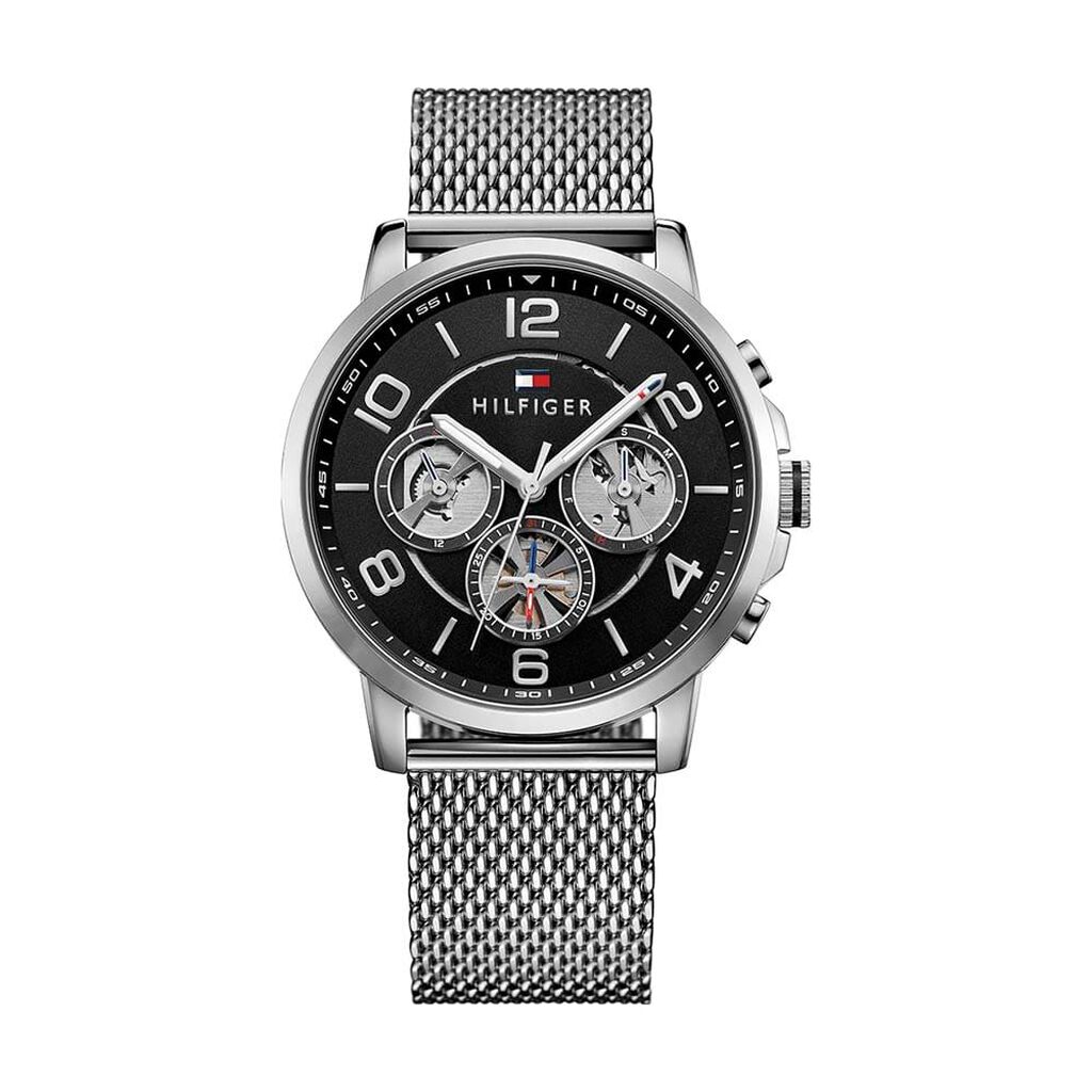Orologio Multifunzione Uomo Tommy Hilfiger Keagan quadrante nero 1791292 - Orologi Uomo | Stroili