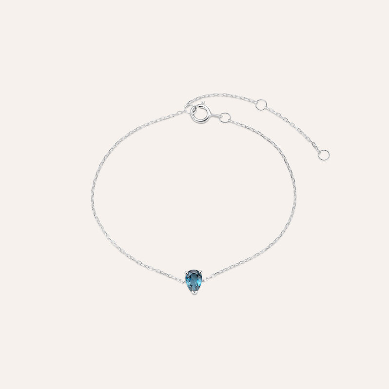 Bracciale Punto Luce Am&eacute;lie Oro Bianco Topazio - Bracciali Donna | Stroili