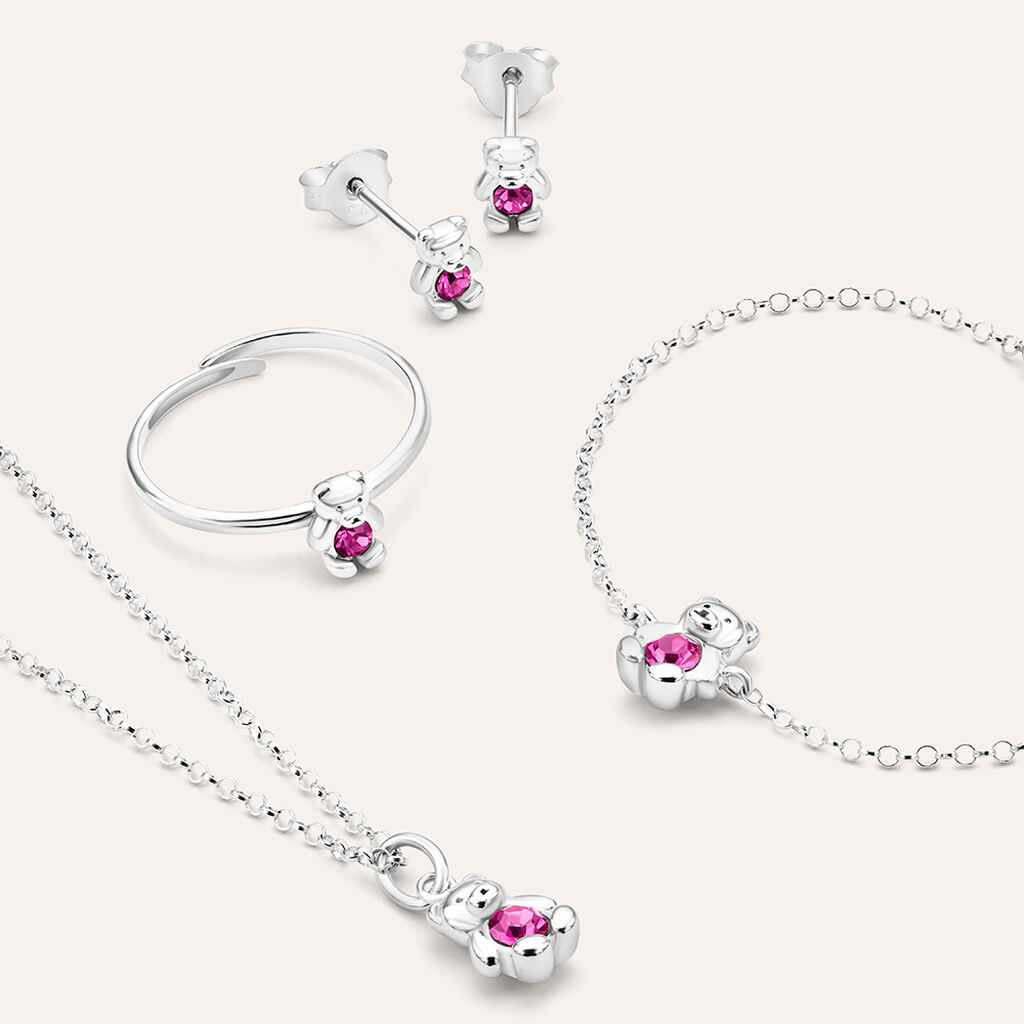Collana Silver Baby Argento Rodiato Cubic Zirconia