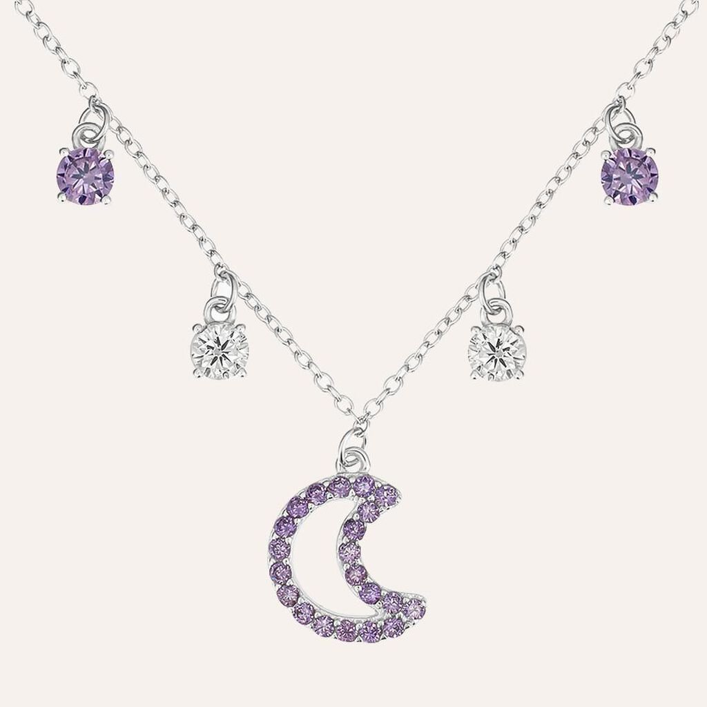 Collana Silver Rainbow Argento Rodiato Cubic Zirconia