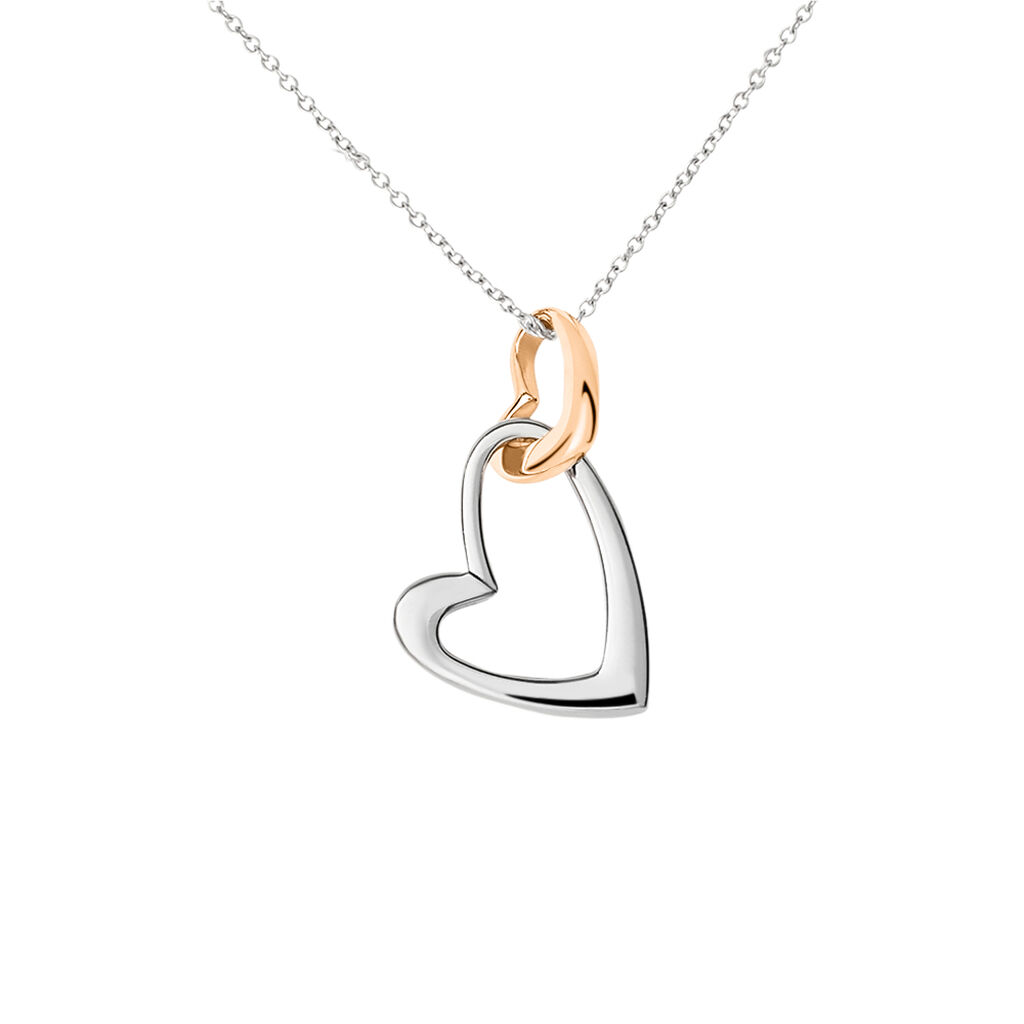 Collana Lady Code Acciaio Bicolore Cuore