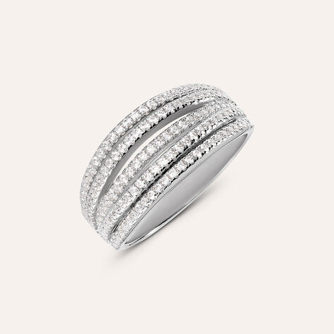 Anello Fantasia Silver Shine Argento Rodiato Cubic Zirconia - Anelli con Pietre Donna | Stroili