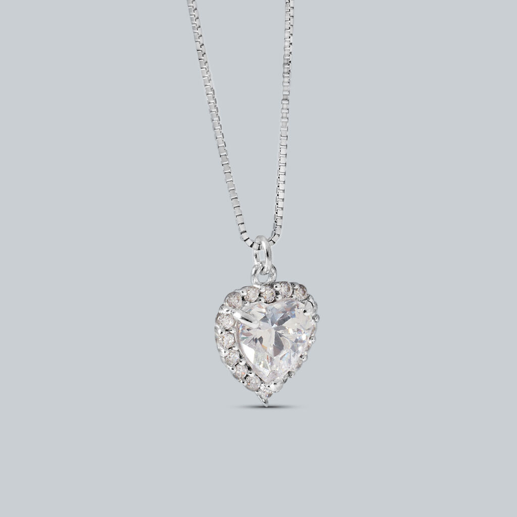 Collana Punto Luce Claire Oro Bianco Cubic Zirconia - Collane Punto Luce Donna | Stroili