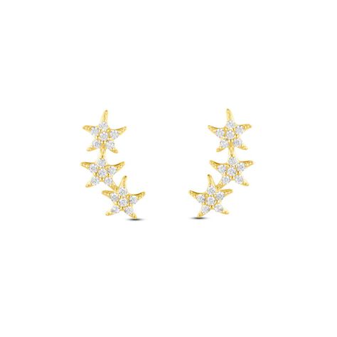 Orecchini Lobo Bon Ton Oro Giallo Cubic Zirconia - Orecchini a Lobo Donna | Stroili