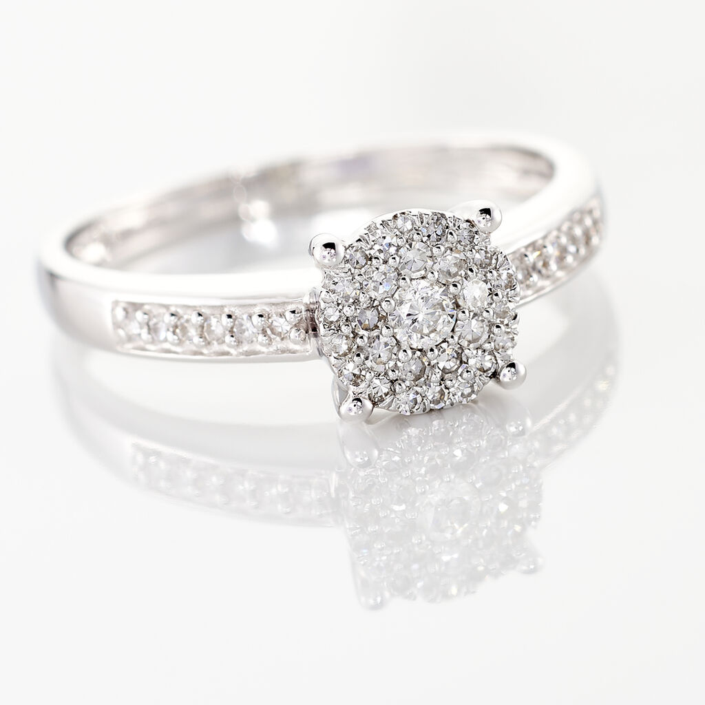 Anello Solitario Sophia Oro Bianco Diamante - Anelli con Pietre Donna | Stroili