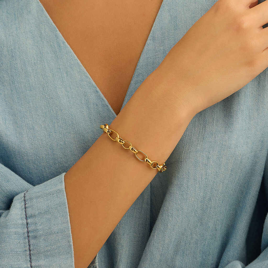 Bracciale Catena Radiance Acciaio Dorato