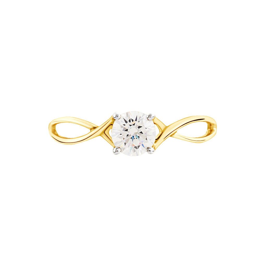 Anello Solitario Claire Oro Giallo Cubic Zirconia - Anelli con Pietre Donna | Stroili