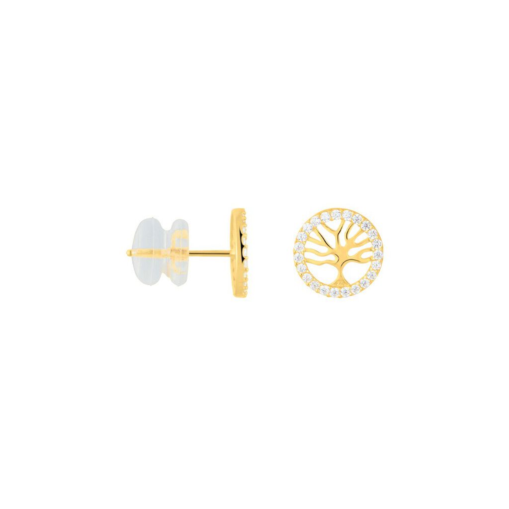 Orecchini Lobo Bon Ton Oro Giallo Cubic Zirconia - Orecchini a Lobo Donna | Stroili