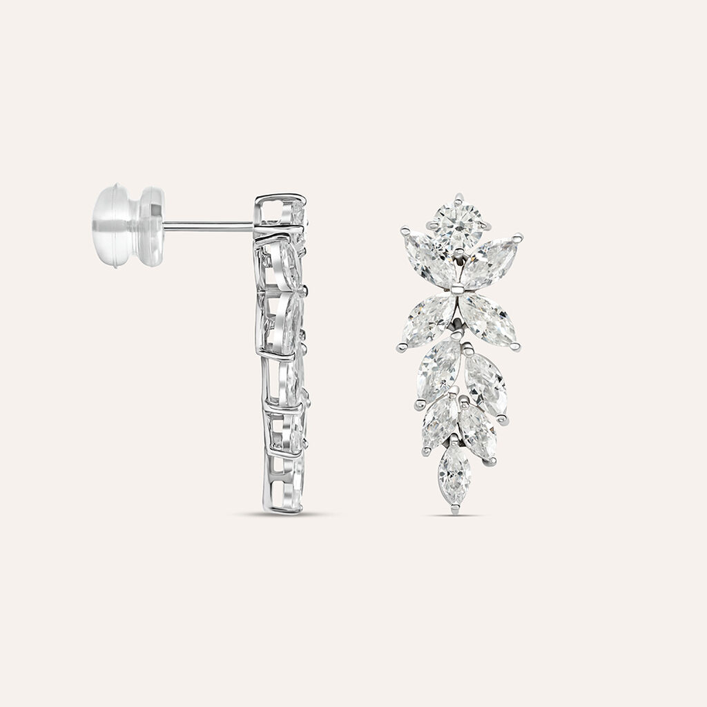 Orecchini Pendenti Claire Oro Bianco Cubic Zirconia - Orecchini Pendenti Donna | Stroili