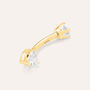 Piercing Ombelico Punto Luce Bon Ton Oro Giallo Cubic Zirconia