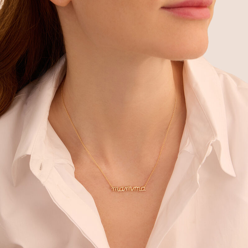 Collana Mamma Silver Collection Argento Dorato - Collane Donna | Stroili