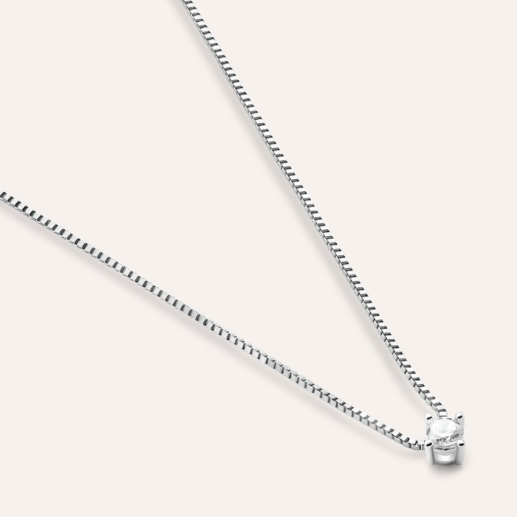 Collana Punto Luce Silver Elegance Argento Rodiato Cubic Zirconia - Collane Punto Luce Donna | Stroili