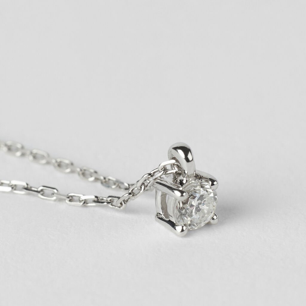 Collana Punto Luce Grace Oro Bianco Diamante - Collane Punto Luce Donna | Stroili