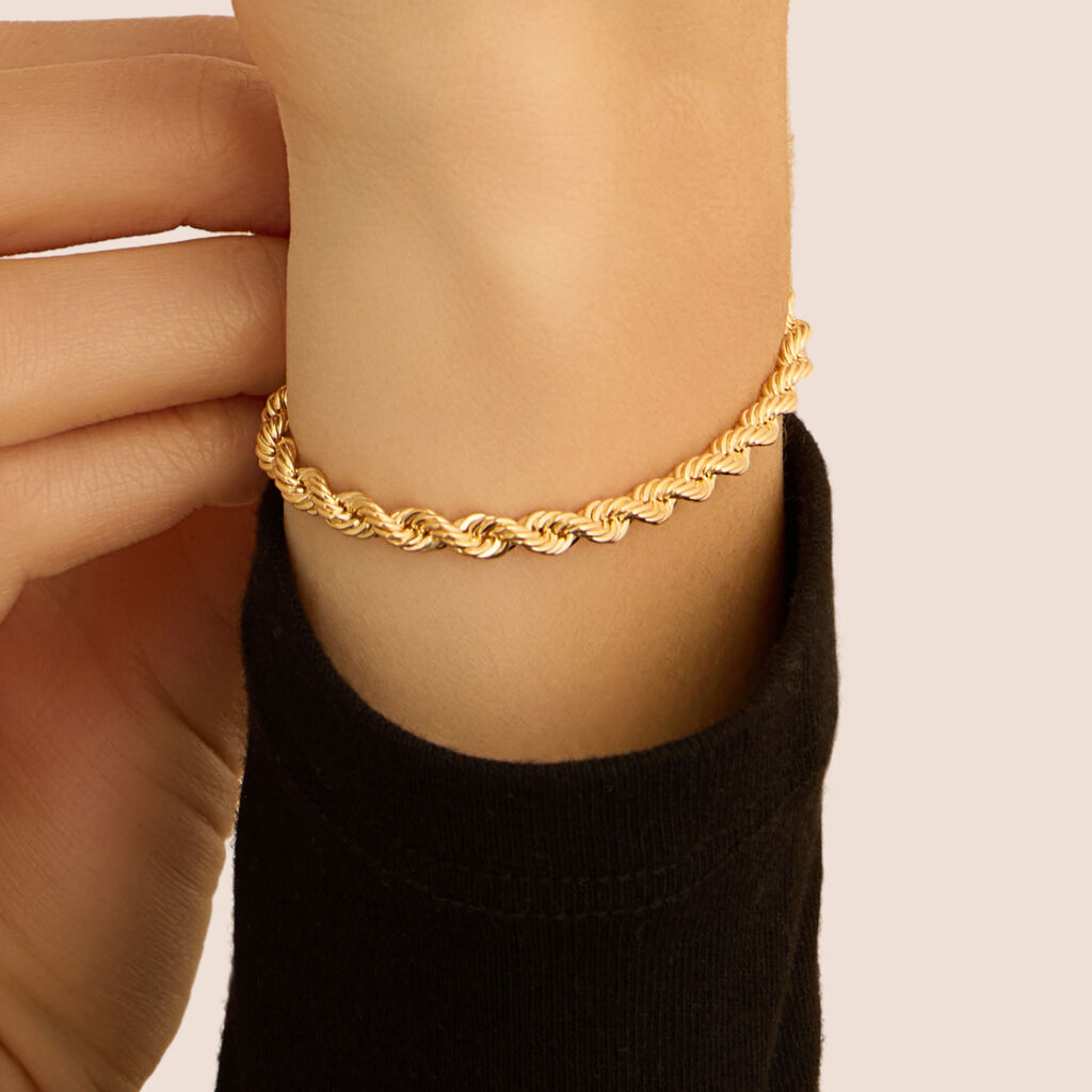 Bracciale Catena Oro Uomo Oro Giallo