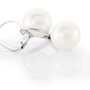 Orecchini Pendenti Silver Pearls Argento Rodiato Perla sintentica