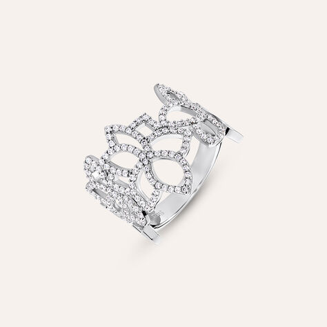 Anello Fascia Silver Elegance Argento Rodiato Cubic Zirconia - Anelli con Pietre Donna | Stroili