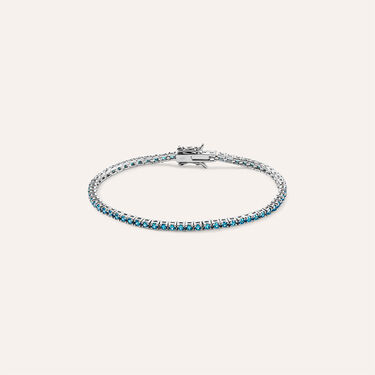 Bracciale Tennis Silver Rainbow Argento Rodiato Cubic Zirconia