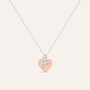 Collana Silver Collection Argento Bicolore Bianco / Rosa