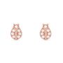 Orecchini Lobo Silver Moments Argento Rosa Cubic Zirconia