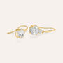 Orecchini Lobo Punto Luce Claire Oro Giallo Cubic Zirconia