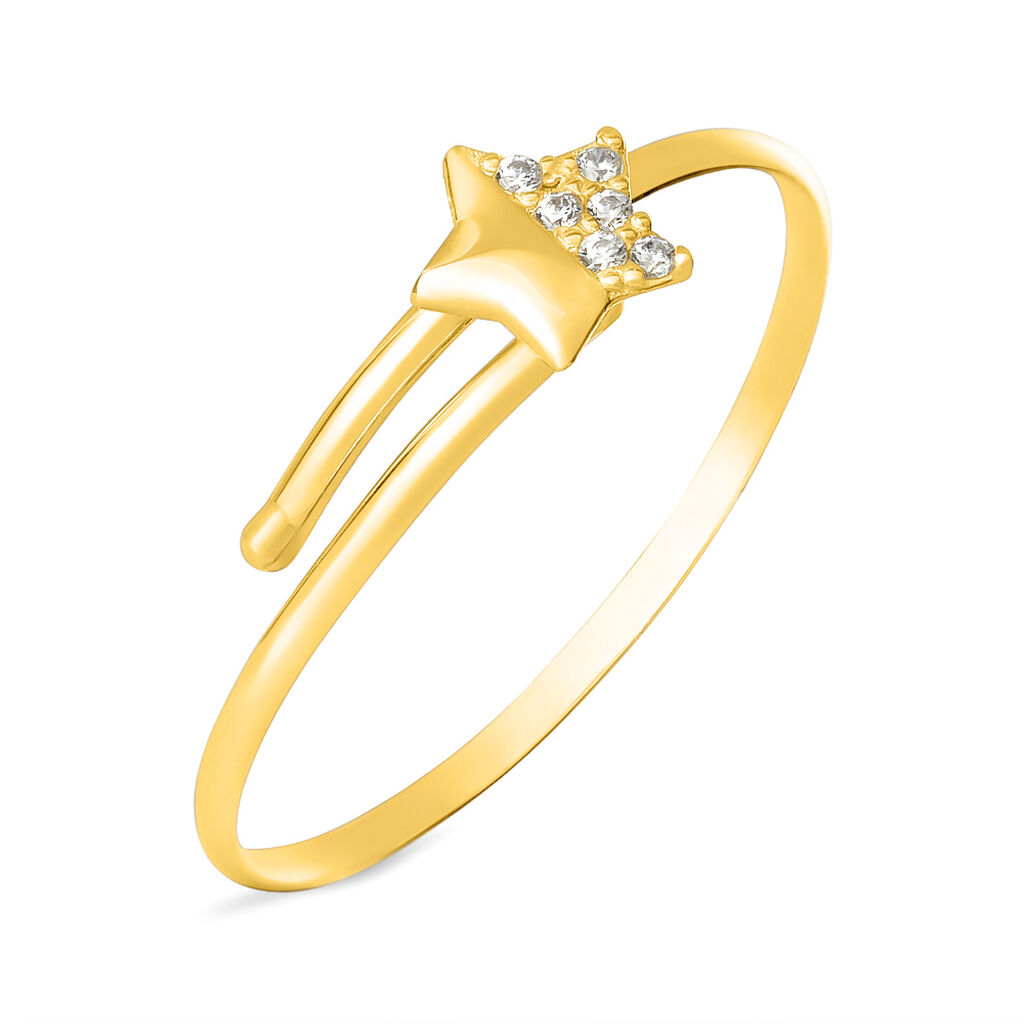 Anello Fantasia Mon Petit Oro Giallo Cubic Zirconia
