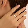 Fede Mantovana Leggera 4 mm Oro Bianco