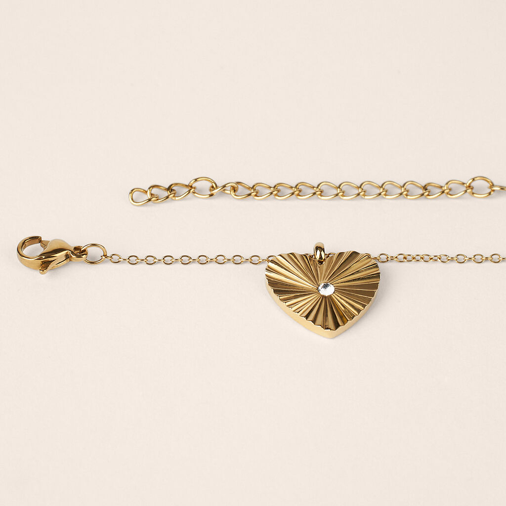 Collana Lady Code Acciaio Dorato Cristallo - Collane Donna | Stroili