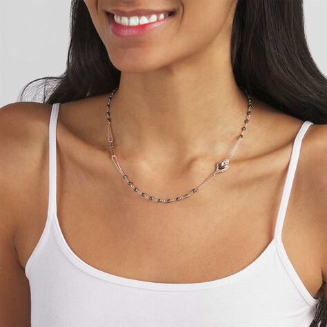 Collana Rosario Silver Soul Argento Rosa Cristallo - Collane Rosario Donna | Stroili