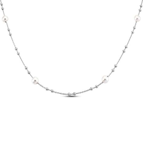 Collana Silver Pearls Argento Rodiato Perla sintentica - Collane Donna | Stroili