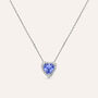 Collana Jasmine Oro Bianco Tanzanite Diamante