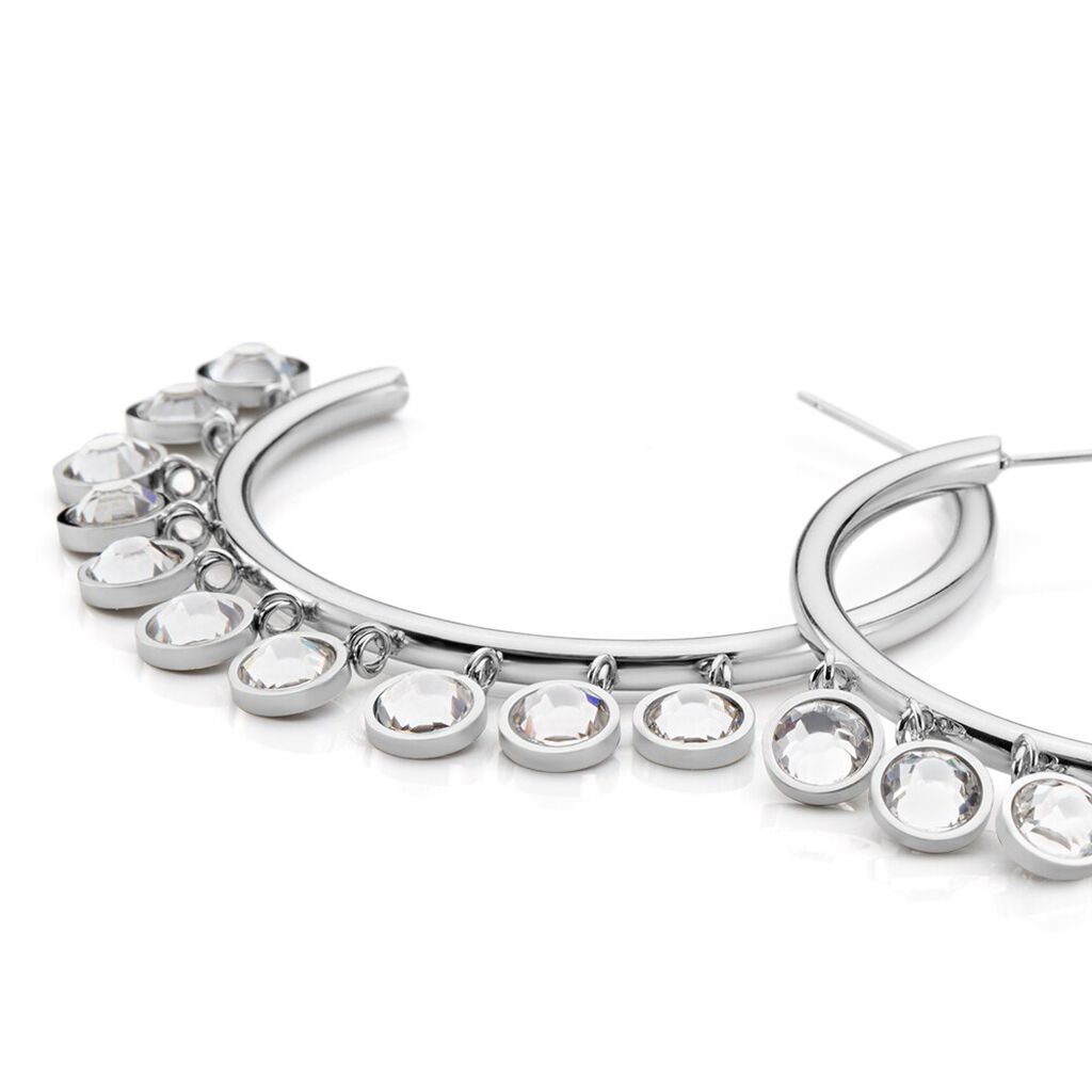 Orecchini a cerchio Lady Chic Wow Acciaio - Orecchini a Cerchio Donna | Stroili