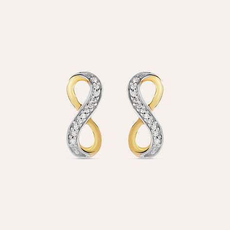 Orecchini Lobo Sophia Oro Giallo Diamante - Orecchini a Lobo Donna | Stroili