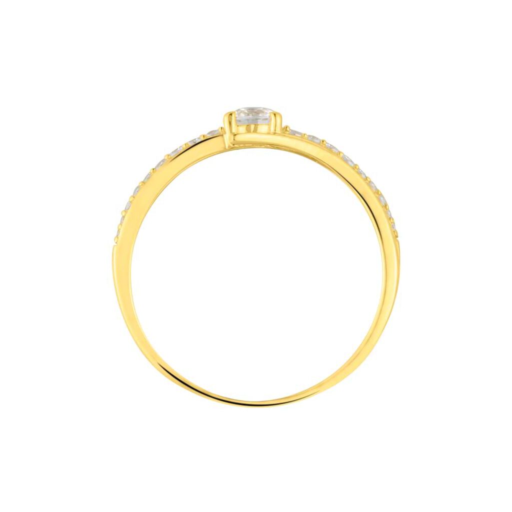 Anello Solitario Claire Oro Giallo Cubic Zirconia - Anelli con Pietre Donna | Stroili