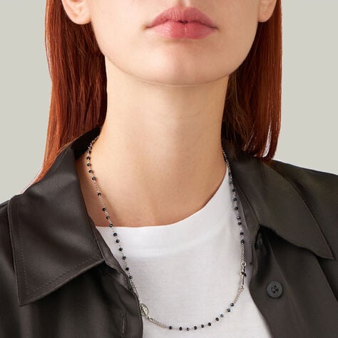 Collana Rosario Silver Soul Argento Rodiato Cristallo - Collane Rosario Donna | Stroili