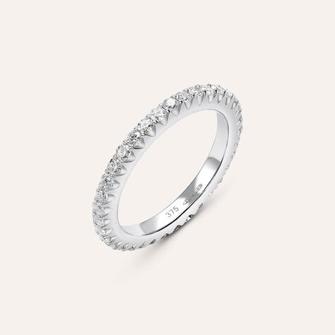Fede Classica Eternity 2.5 mm Oro Bianco Diamante - Anelli con Incisione Donna | Stroili
